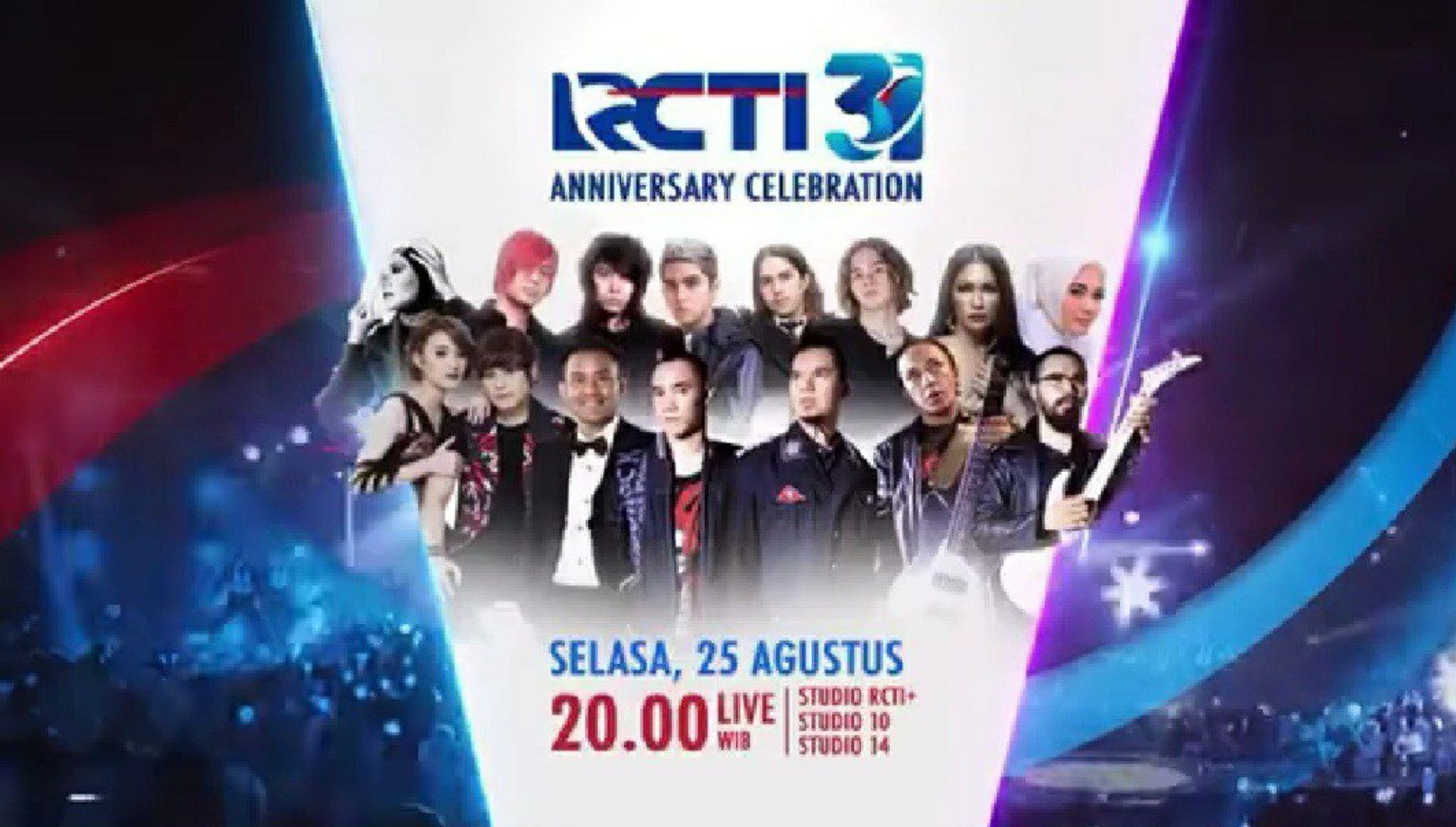 Sedang Berlangsung Live Streaming Malam Puncak Hut Rcti Ke 31 Pukul 20 00 Wib Dan Link Nya Zona Priangan