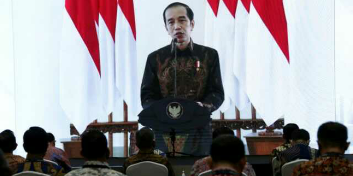 Presiden Joko Widodo memberi sambutan di acara Aksi Nasional Pencegahan Korupsi (ANPK), secara virtual, Rabu 26 Agustus 2020./Foto: Humas KPK