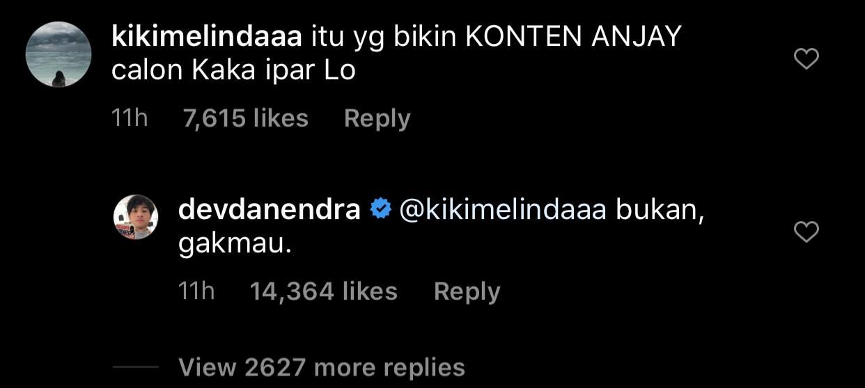 Komentar Devano Danendra soal calon kakak iparnya.*