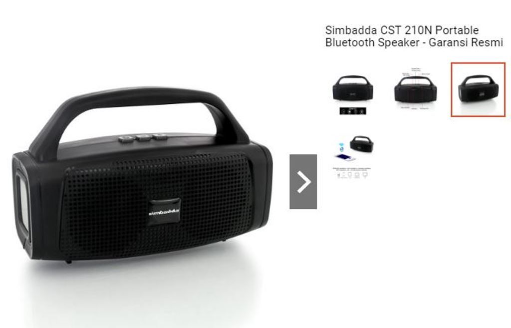 Ilustrasi speaker bluetooth Simbadda CST 210N/ ide hadiah peringatan HUT RI 