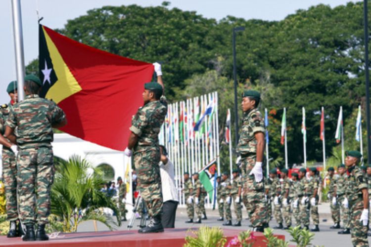 Pengibaran Bendera Timor Leste memperingati kemerdekaan.*/Dok. United Nations