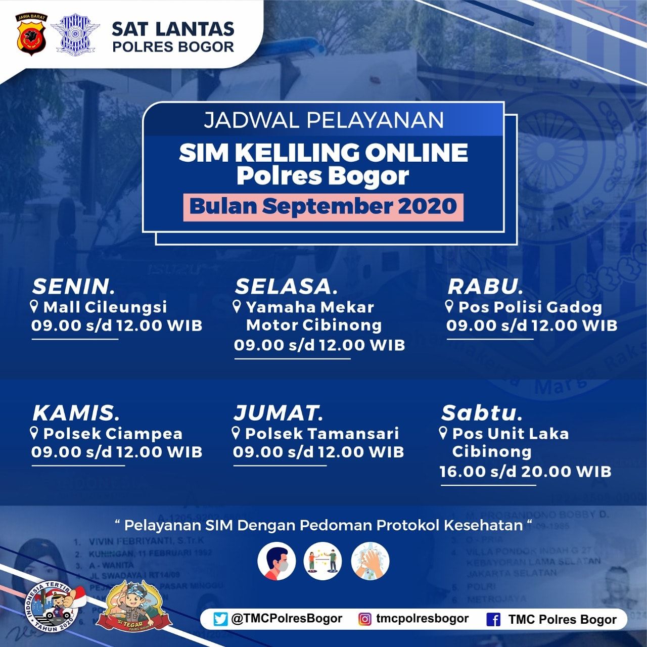 Jadwal SIM Keliling Polres Bogor