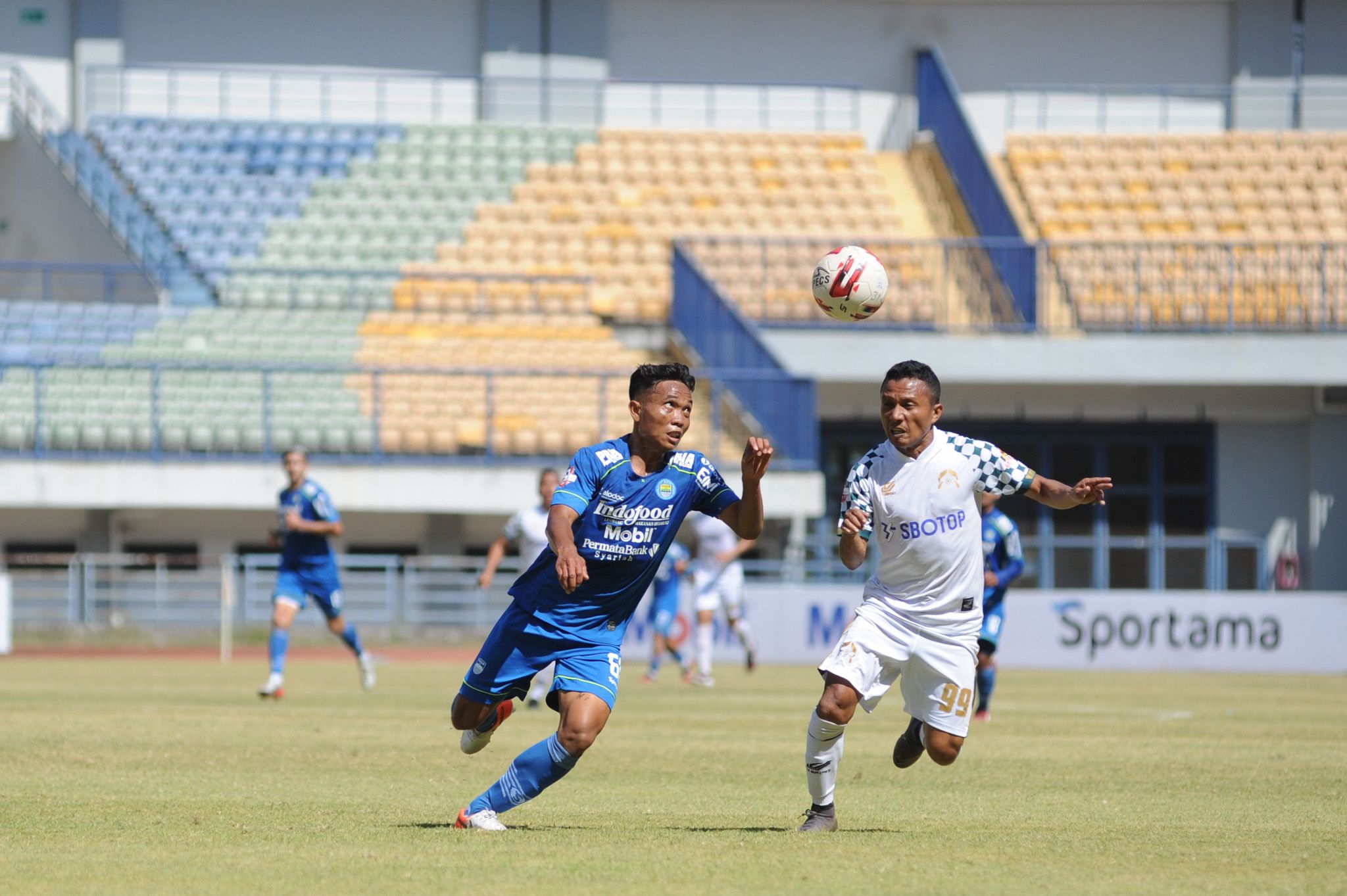 Pemain Persib saat uji coba kontra PS Tira Persikabo, Sabtu, 5 September 2020.