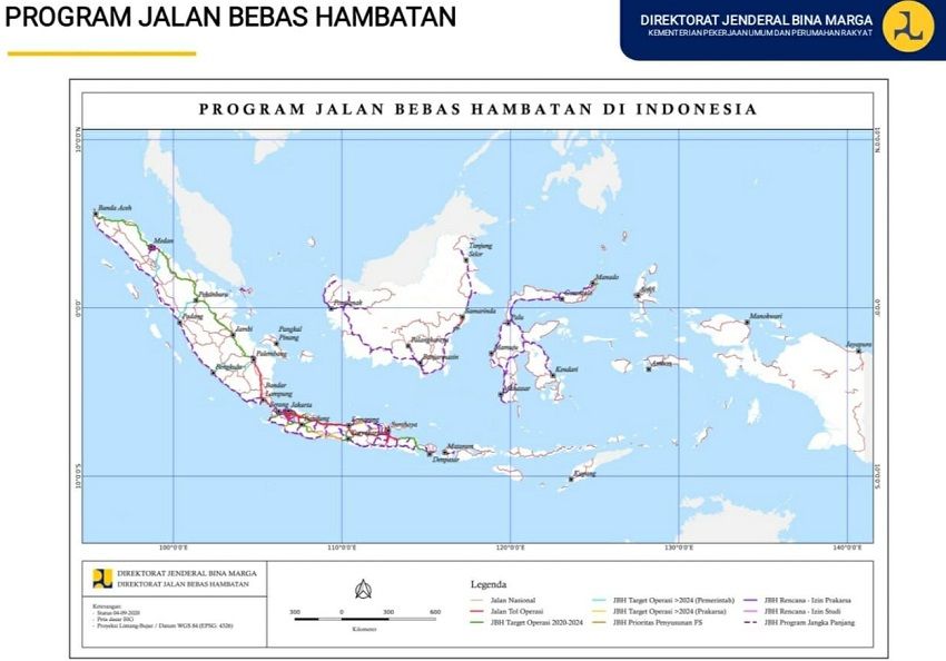  Indonesia  Akan Memiliki Jalan Tol yang Panjangnya 18 Kali 