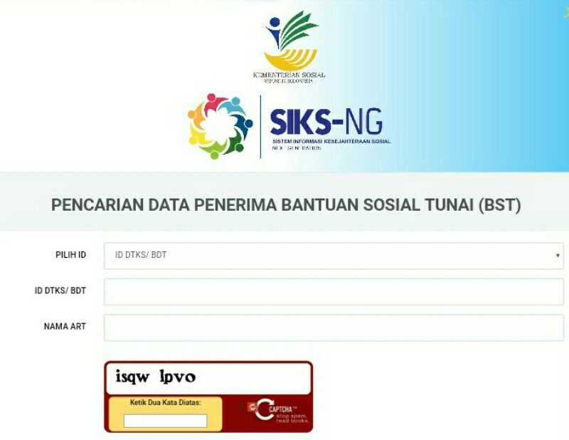 Cara Cek Online Daftar Penerima Bansos Bst Rp 500 Ribu Per Kk Non Pkh Di Cekbansos Siks Kemsos Go Id Berita Diy