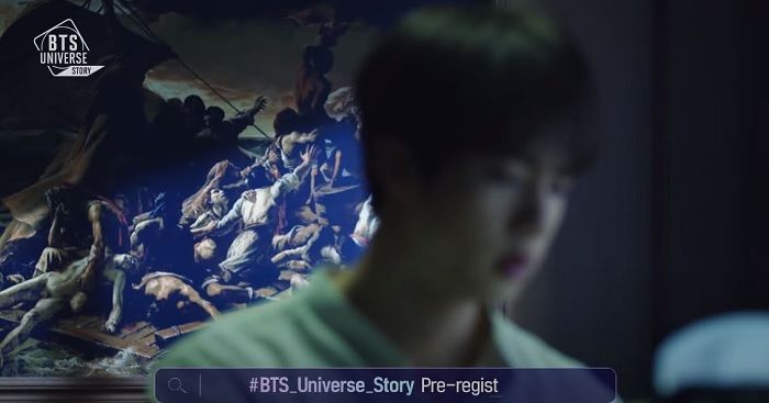 Cuplikan pada video trailer BTS Universe Story.