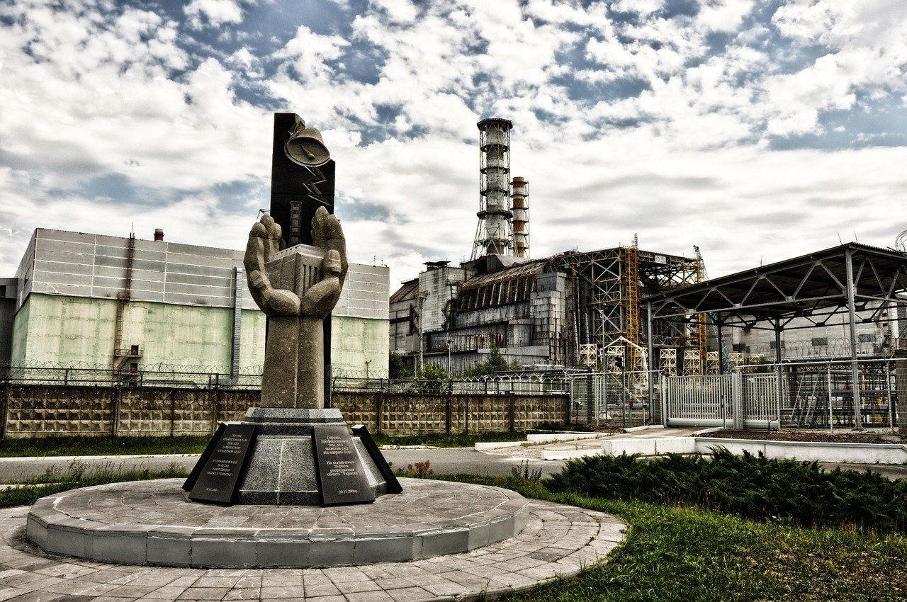 Salah satu sudut kota Chernobyl di Ukraina