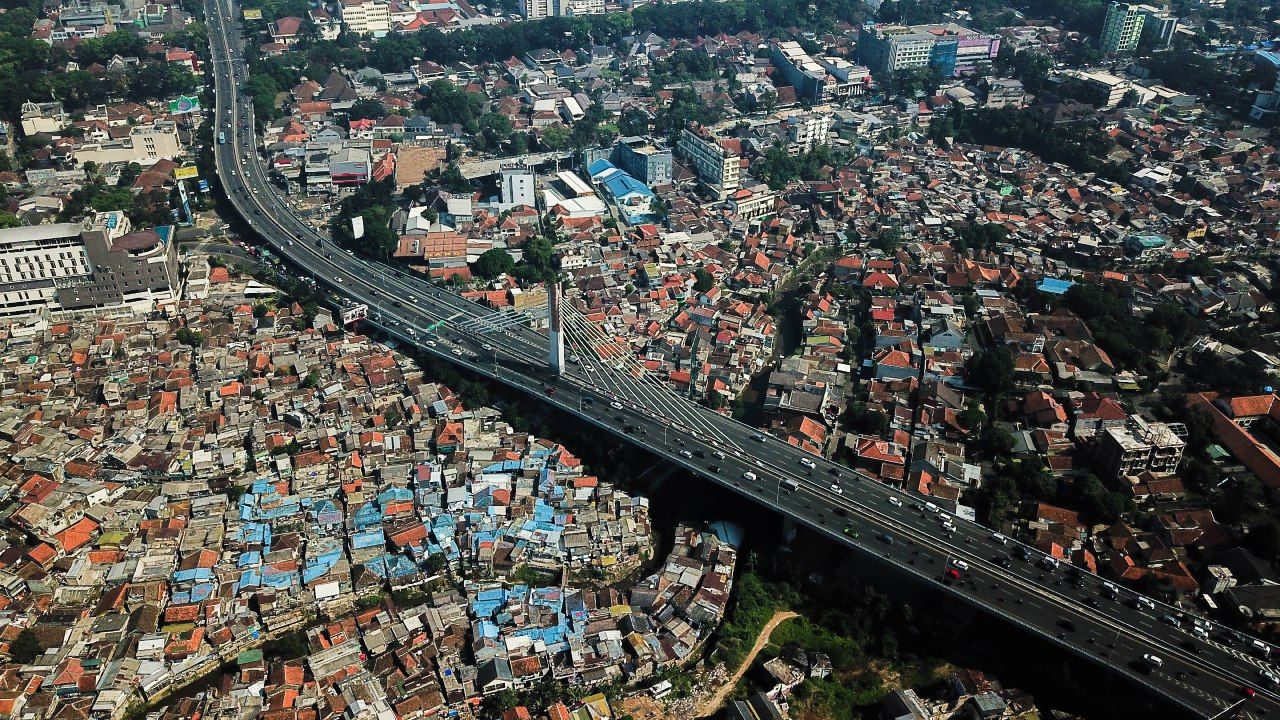 Jembatan layang Prof. Dr. Mochtar Kusumaatmadja atau jembatan Pasupati, Kota Bandung.