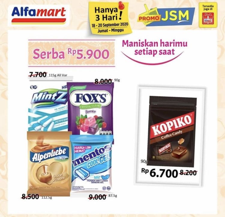 Promo JSM Alfamart 18 - 22 September 2020