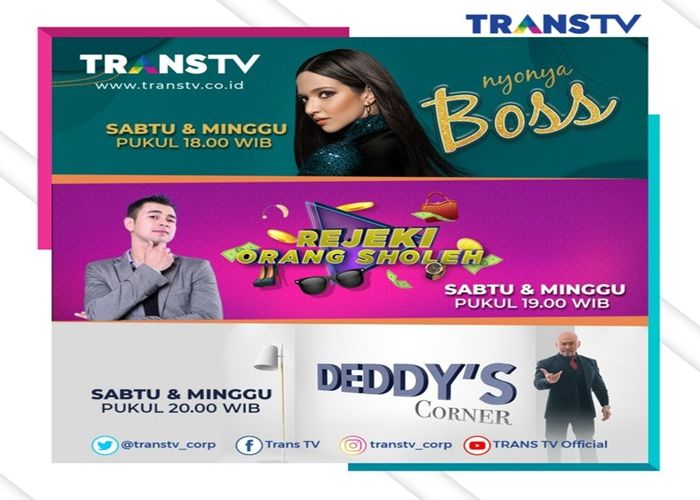 Jadwal Acara Trans Tv Hari Ini Sabtu 19 September 2020 Ada Deretan Program Baru Di Transtv Portal Jogja