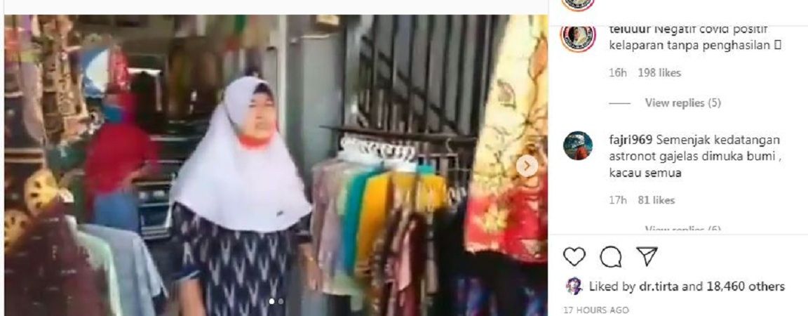 tangkapan layar kemarahan pedagang yang merasa diusir Petugas Kesehatan