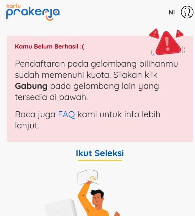 Pengumuman Prakerja Gelombang 9 Kamu Belum Berhasil Belum Tentu Gagal Portal Sulut