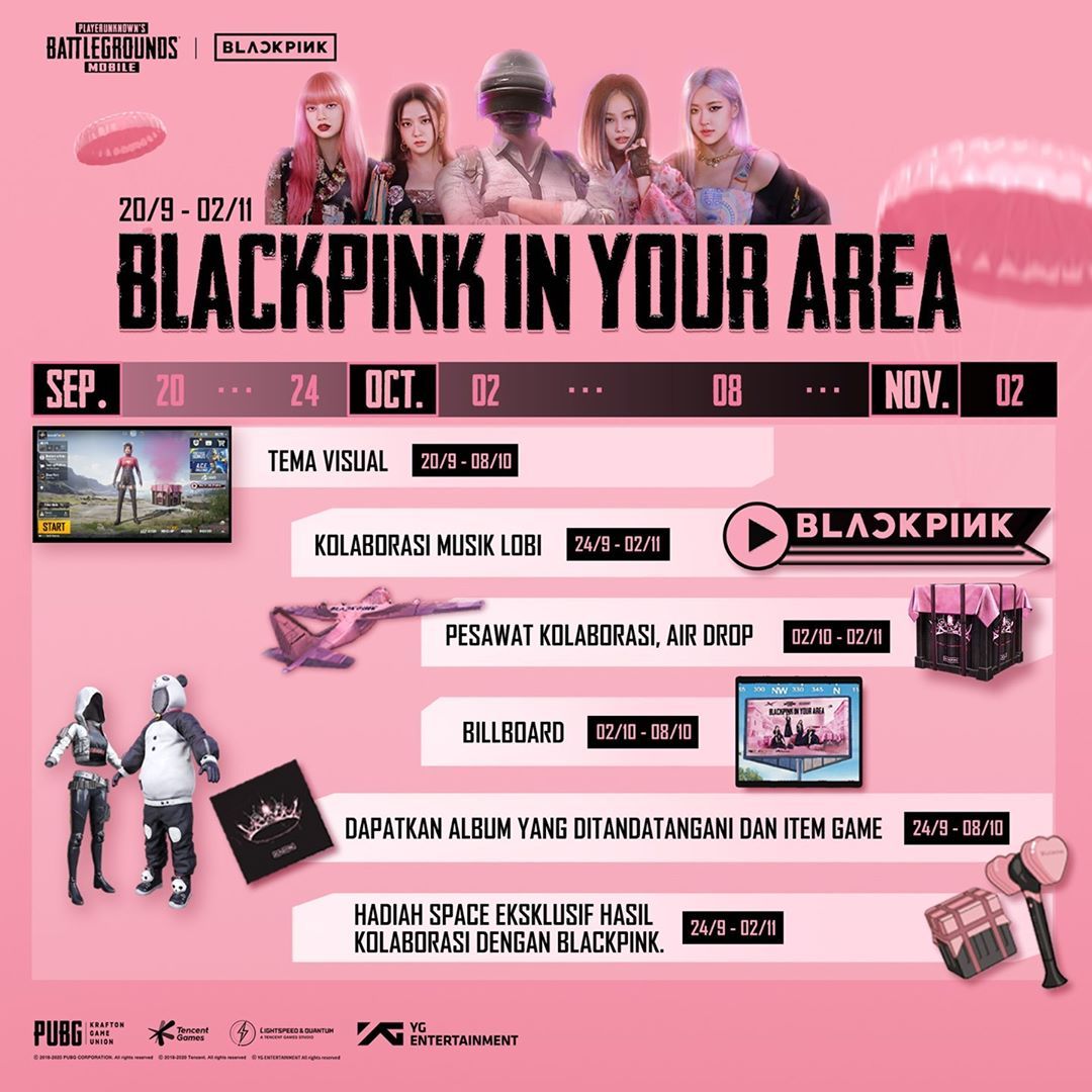 Blackpink Resmi Berkolaborasi Dengan Pubg Mobile Ada Banyak Kejutan Hingga Lightstick Gratis Pikiran Rakyat Com