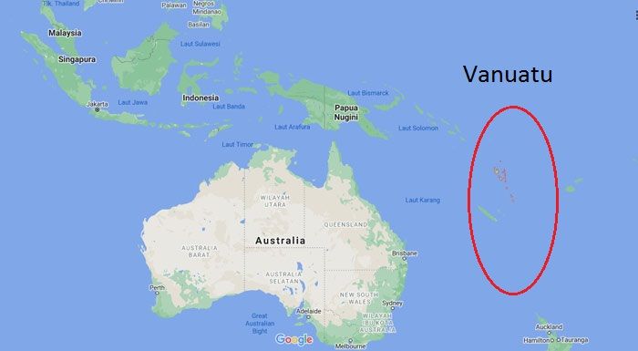 Vanuatu (lingkaran merah)