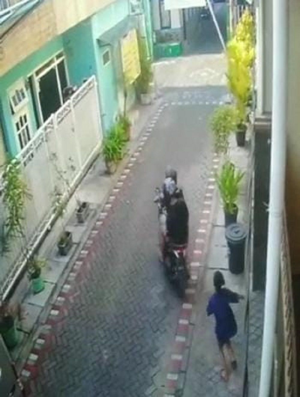 Rekam jejak pelaku jambret yang sedang beraksi