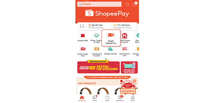 Layanan delivery online dengan ShopeePay
