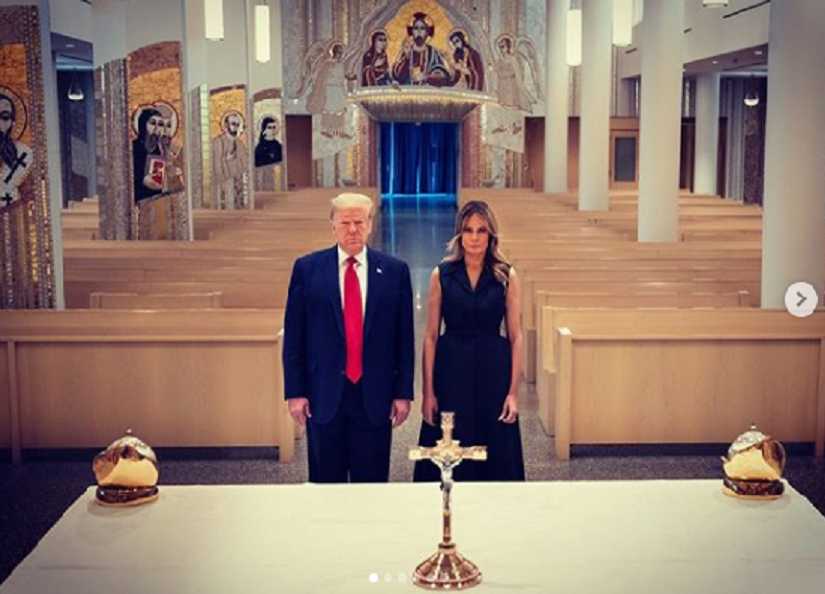 Presiden AS Donald Trump dan Istri (Melania Trump) /Instagram @flotus//