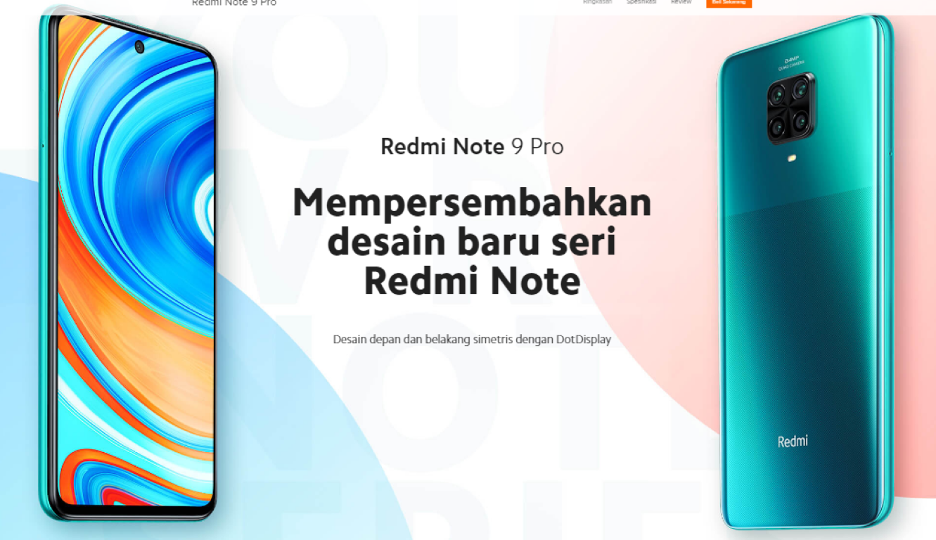Xiaomi Redmi Note 9 Pro .\