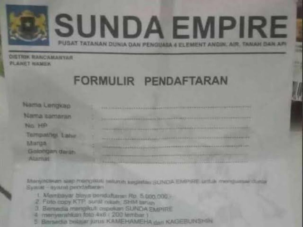 Sunda Empire Trending Twitter, Sindir Wakil  Rakyat  yang Setujui  UU Omnibus Law Cipta Kerja