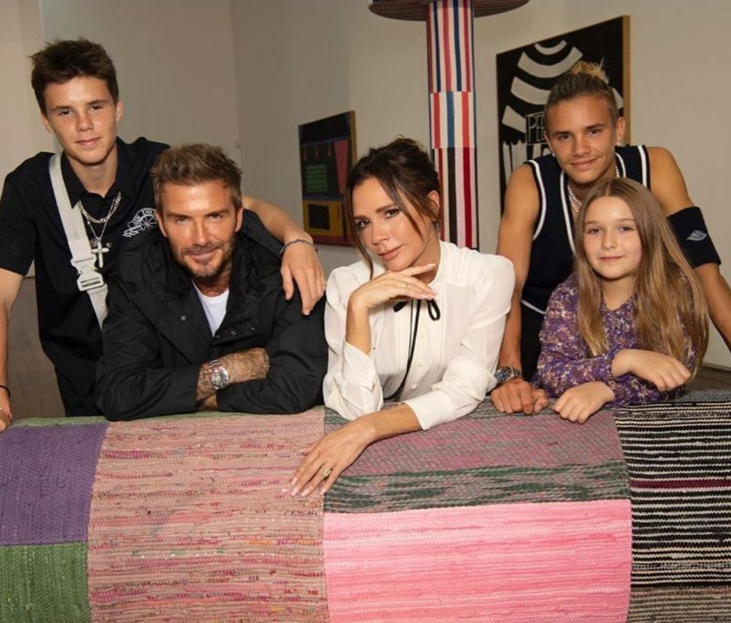 Potret David Beckham dan keluarga