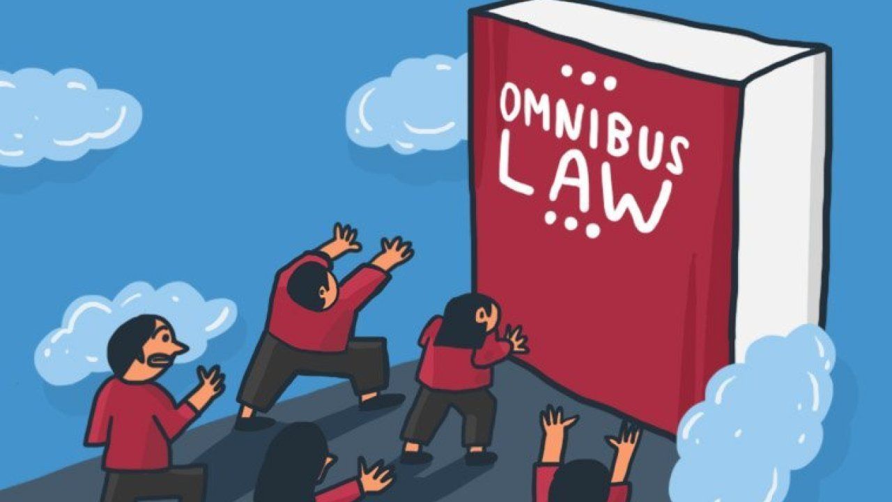Ilustrasi Omnibus Law.