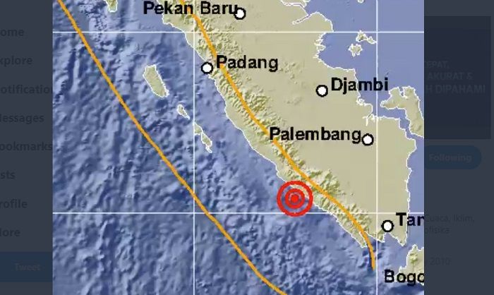 Gempa Magnitudo 5 0 Magnitudo Guncang Bengkulu Selatan Tidak Berpotensi Tsunami Seputar Tangsel