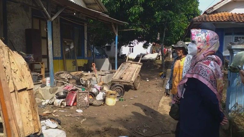  Kondisi rumah warga setelah diterjang banjir bandang Garut Selatan Jawa Barat