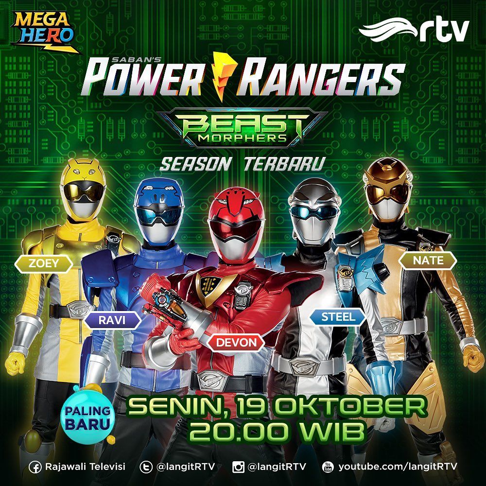 Jadwal Rtv Hari Ini Senin 19 Oktober 2020 Ada Keluarga Somat Power Rangers Ultraman Portal Jember