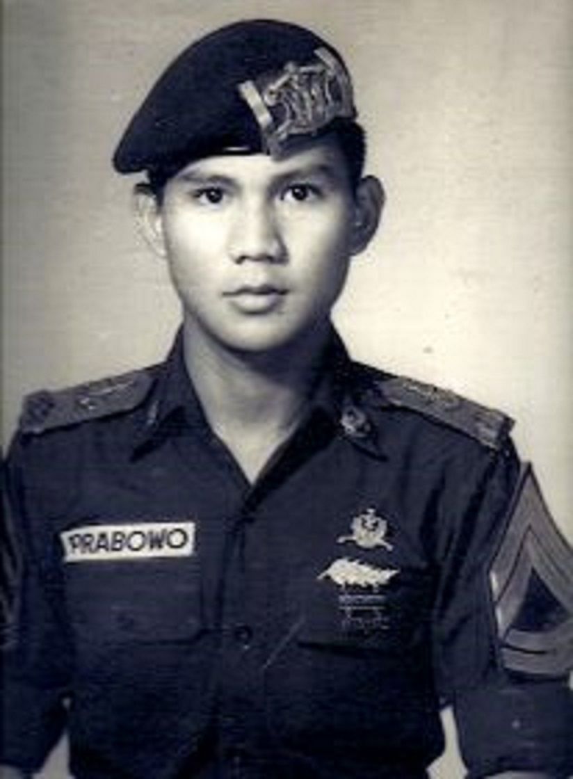 Prabowo Subianto muda