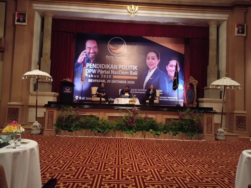 para pembicara di Pendidikan Politik Parai NasDem Bali, Minggu 25 Oktober 2020 di Hotel Intercontenental Jimbaran Bali
