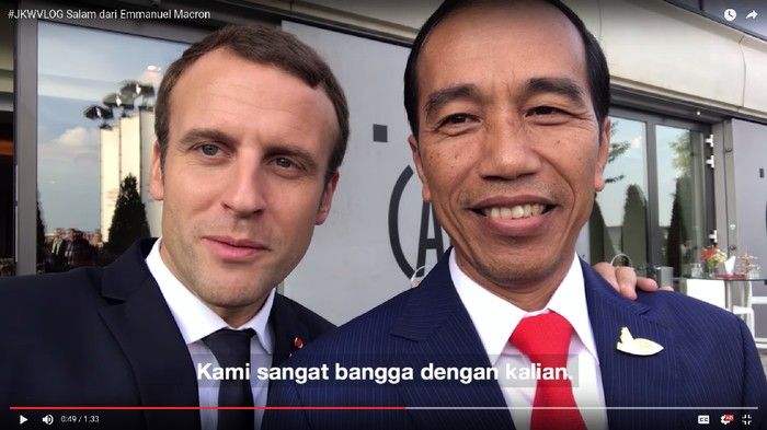 Jokowi Bersama Presiden Perancis