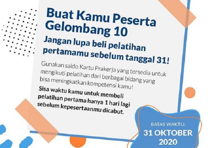 Pantau Terus Pendaftaran Kartu Prakerja Gelombang 11 Bakal Segera Dibuka Portal Lebak