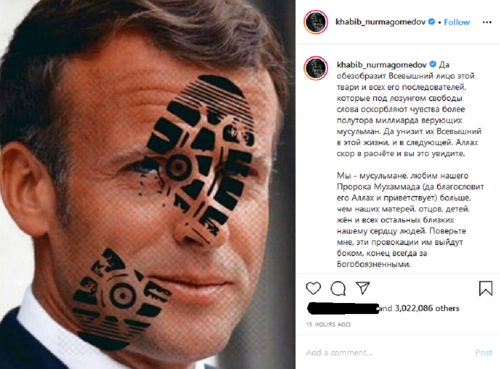 tangkapan layar instagram khabib nurmagomedov