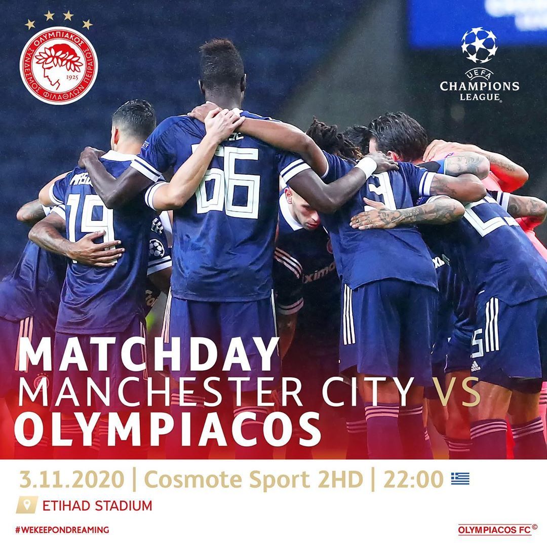 LINK Live Streaming Man City vs Olympiakos di Liga ...