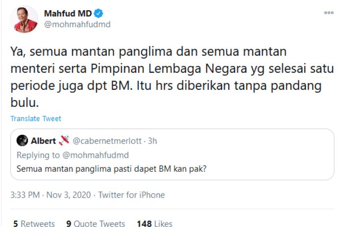 Mahfud MD bocorkan alasan Jokowi beri penghargaan ke Gatot Nurmantyo