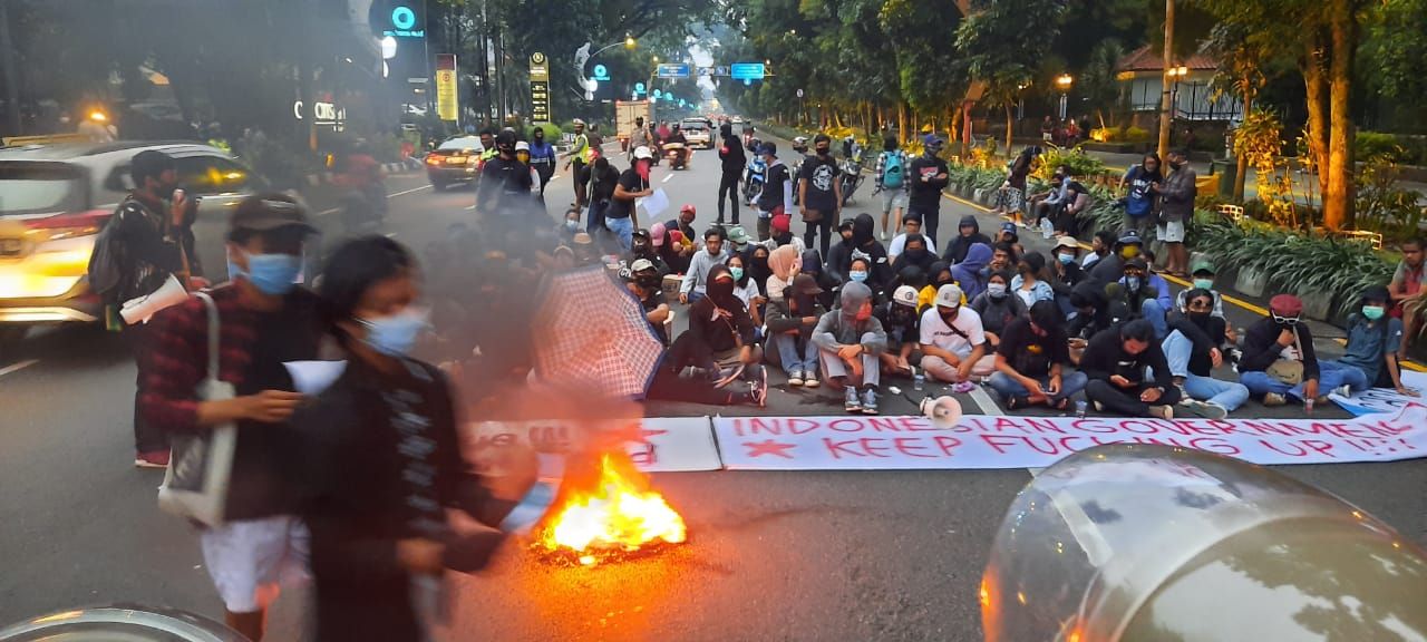 Demo mahasiswa di Bogor, Kamis 5 November 2020