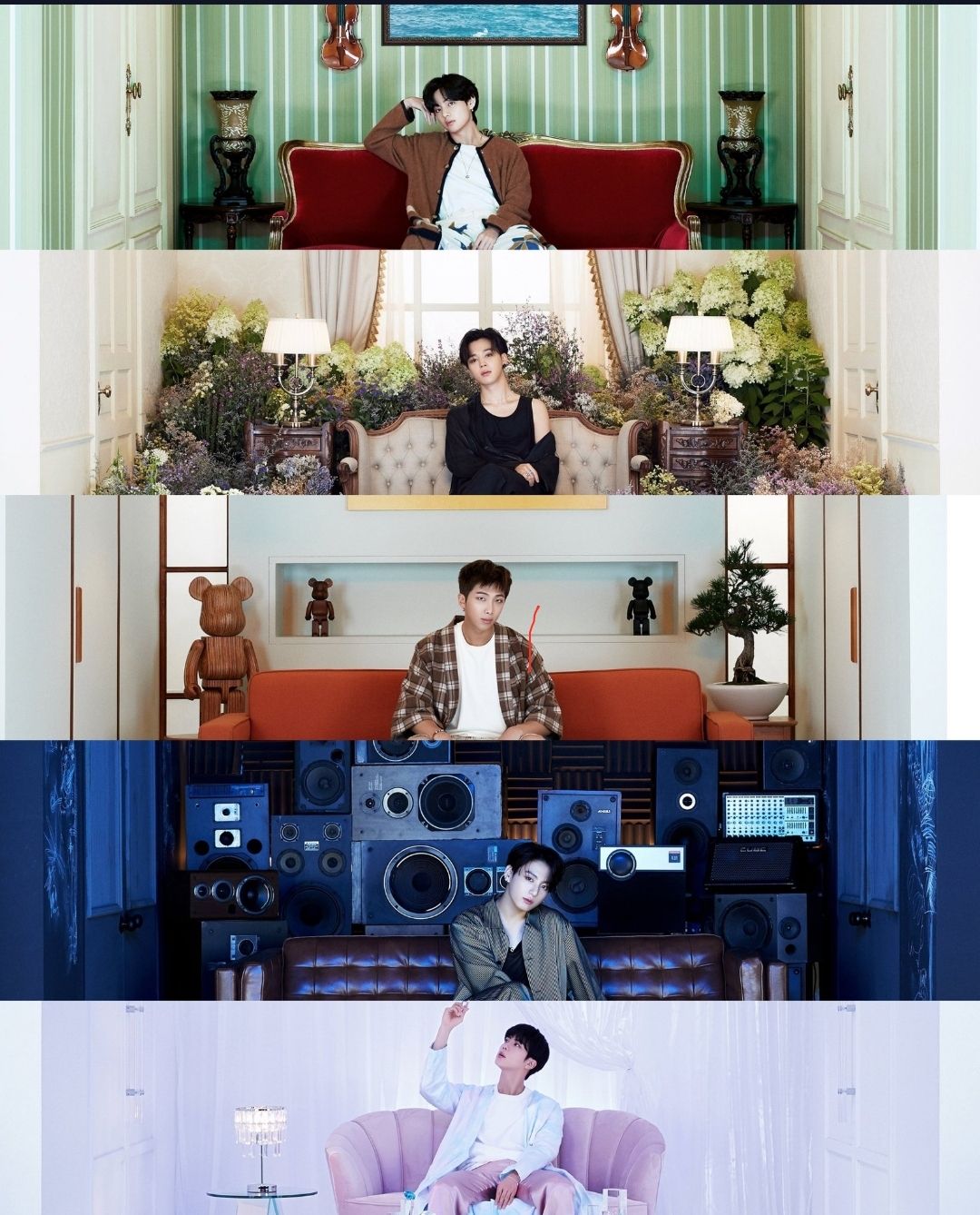 5 foto konsep yang sudah dirilis BTS sejauh ini.