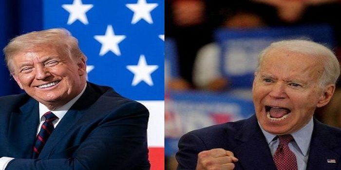 Kandidat Calon Presiden Amerika Serikat, Donald Trump (kiri) dan Joe Biden (Kanan). 
