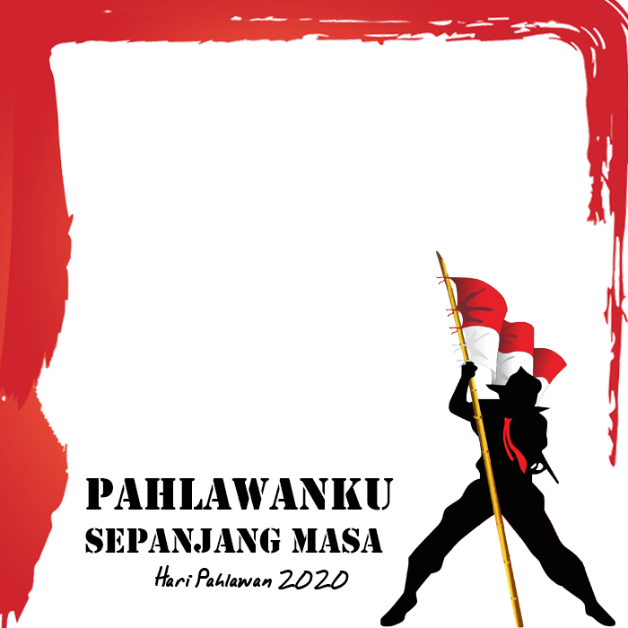 Twibbon format PNG bertema Hari Pahlawan.