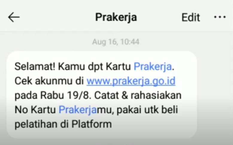 Susah Mendapatkan Kode Otp Sms Dari Akun Prakerja Gelombang 11 Lakukan Ini Segera Potensi Bisnis