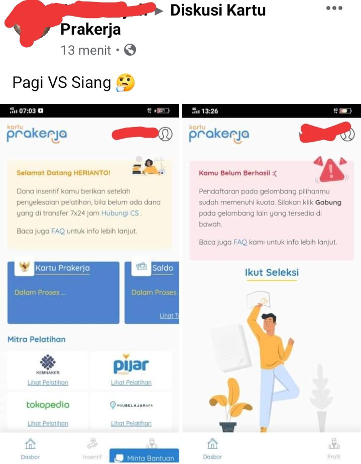 Prakerja Gelombang 11 Belum Ada Nomor Kartu Status Akun Bisa Berubah Dari Lolos Bisa Jadi Gagal Portal Sulut