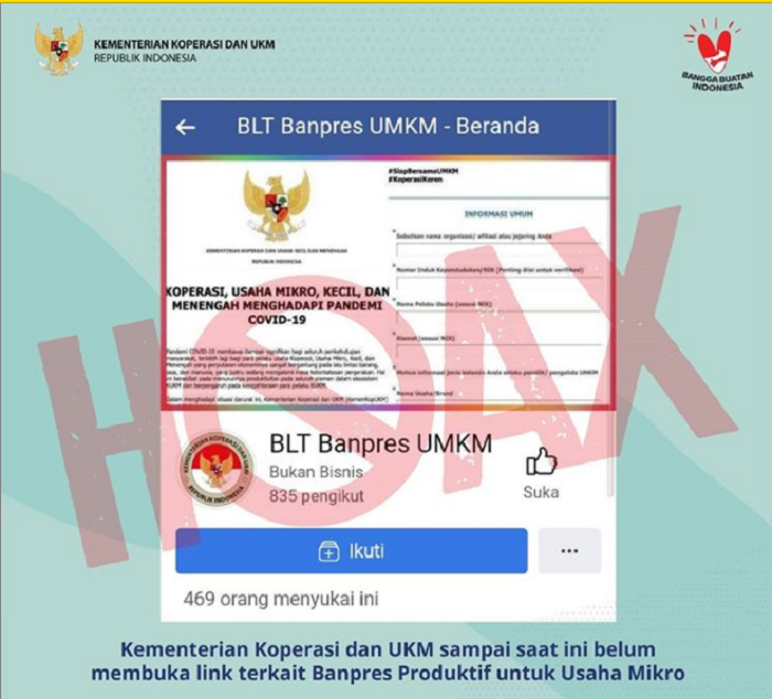 Hati Hati Dengan Peredaran Pendaftaran Formulir Online Bantuan Blt Bpum Cek Dulu Kebenarannya Mantra Sukabumi