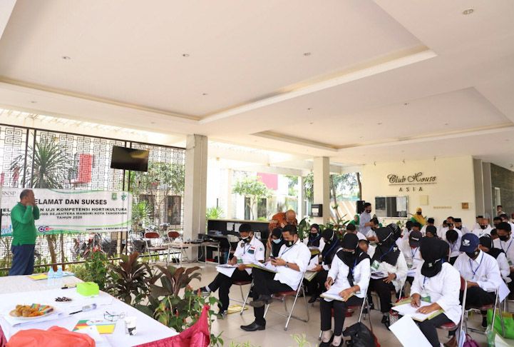 Peserta Uji Kompetensi Hortikultura di Kota Tangerang