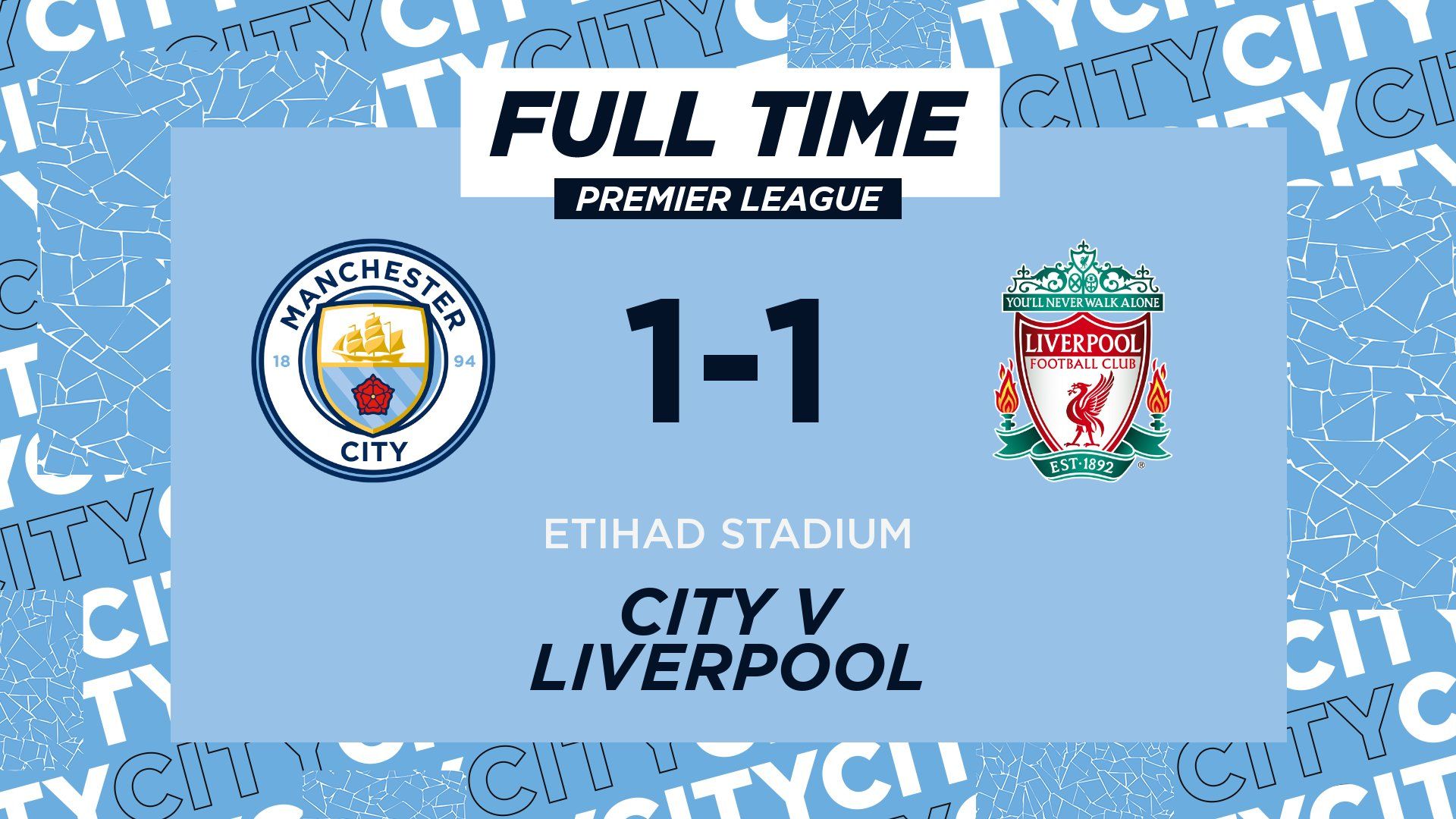 Man City vs Liverpool, skor akhir imbang 1-1, De Bruyne gagal eksekusi penalti