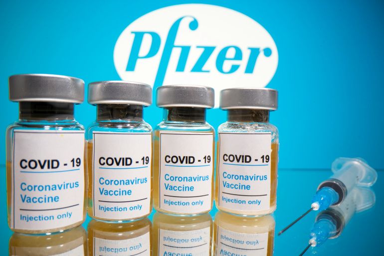 Vaksin Pfizer, salah satu kandidat vaksin yang terbukti efektif 90 persen melawan Covid-19.  