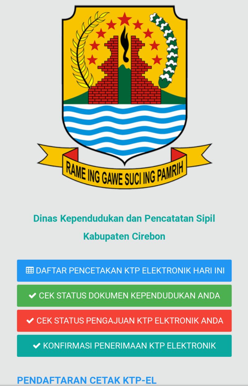 Layanan online dukcapil Pemkab Cirebon