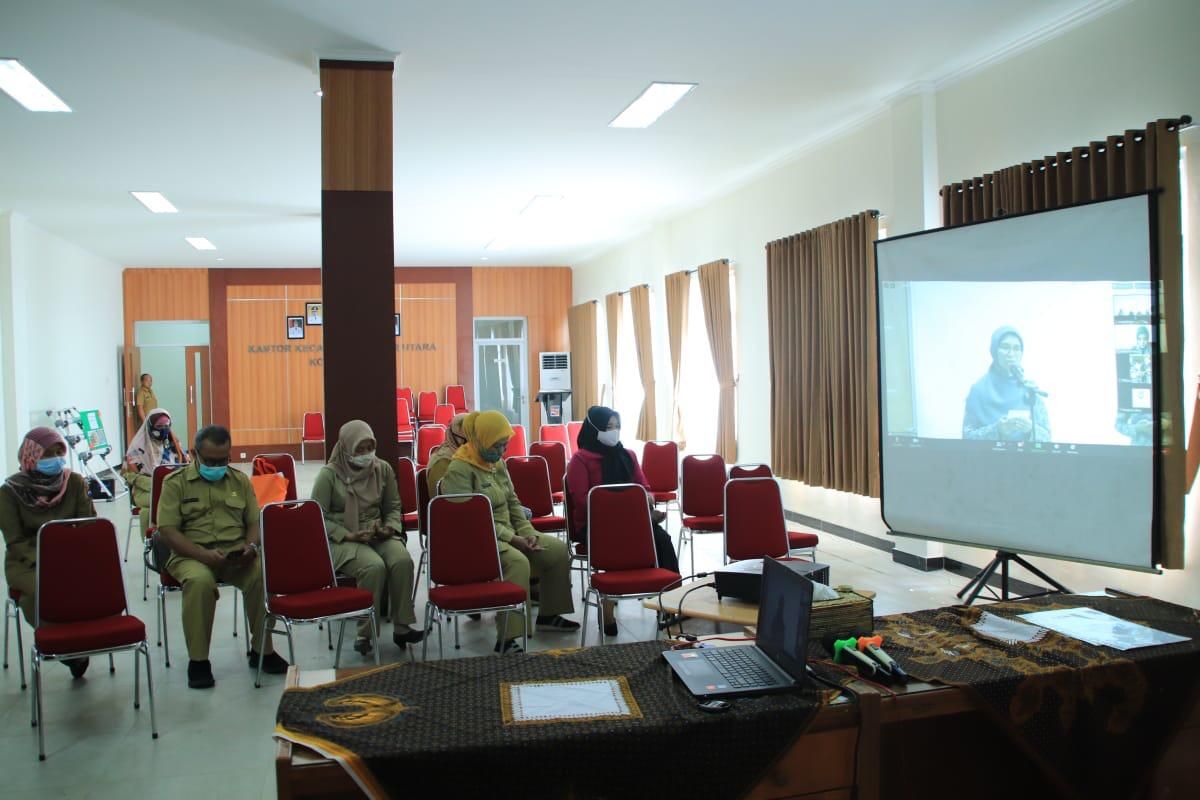 PKK Kota Bogor tengah mengikuti virtual dengan Pemprov Jawab