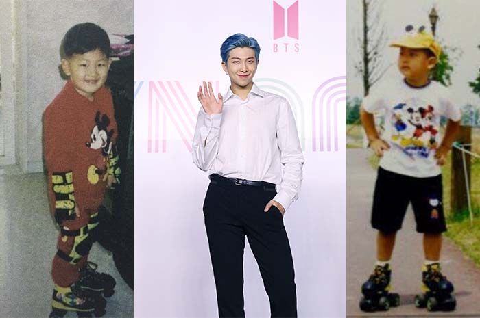 Kolase foto RM BTS sekarang dan semasa kecil