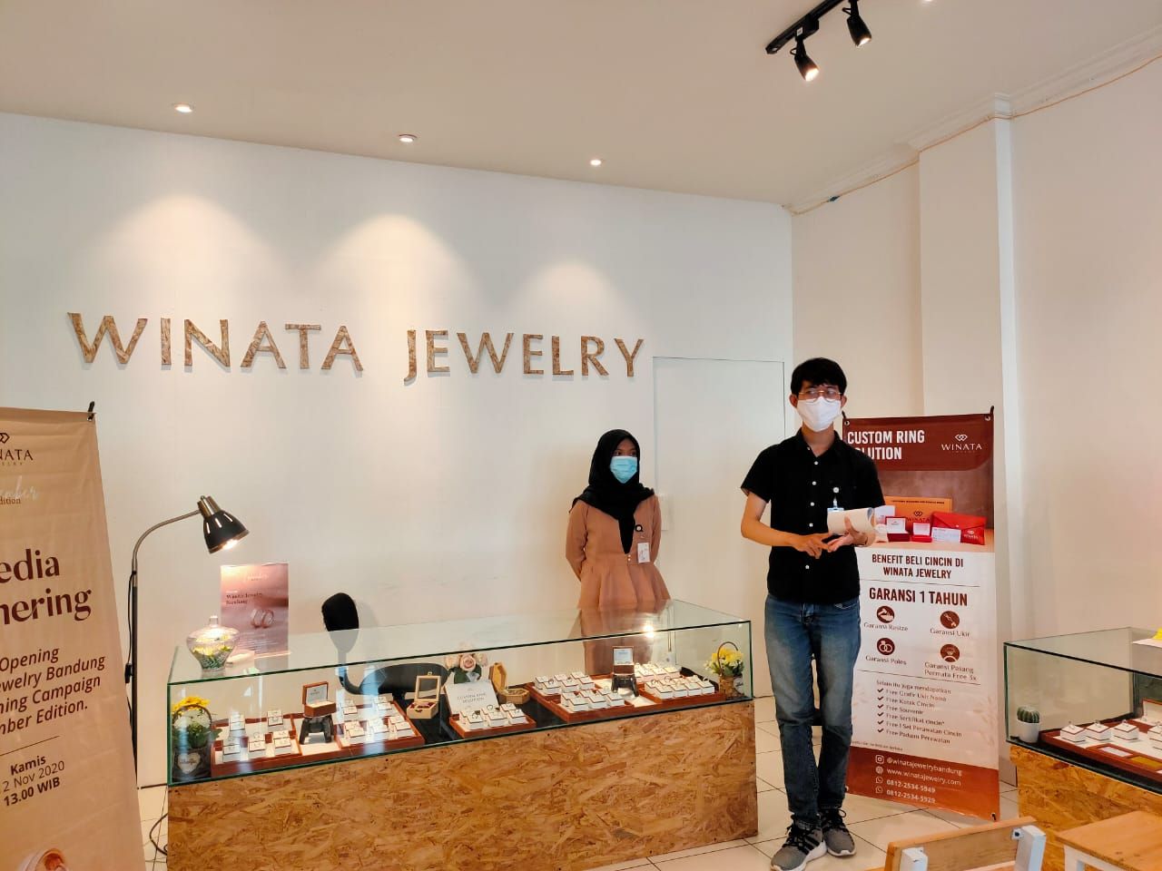 Galery Winata Jewelry Bandung, manufaktur custom cincin yang berasal dari Kotagede Yogyakarta, menyelenggarakan re-opening Gallery Winata Store Bandung pada tanggal 12 November 2020. 