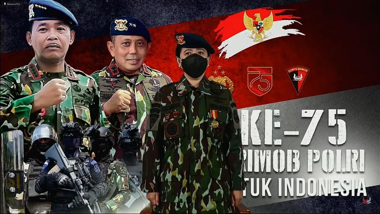 Puan Maharani Raih Penghargaan Sebagai Warga Kehormatan Korps Brimob